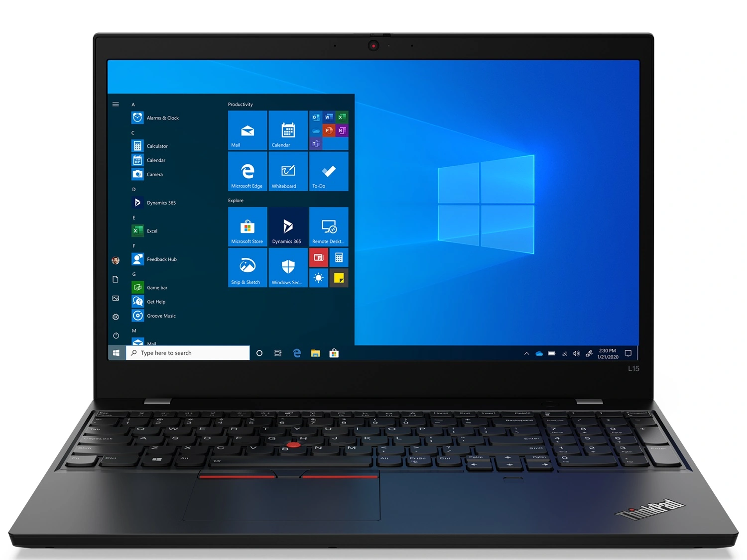 Lenovo Thinkpad L15 Gen 1 — Ryzen 5 Pro 4500U front Lenovo Thinkpad L15 Gen 1 — Ryzen 5 Pro 4500U - Image 1